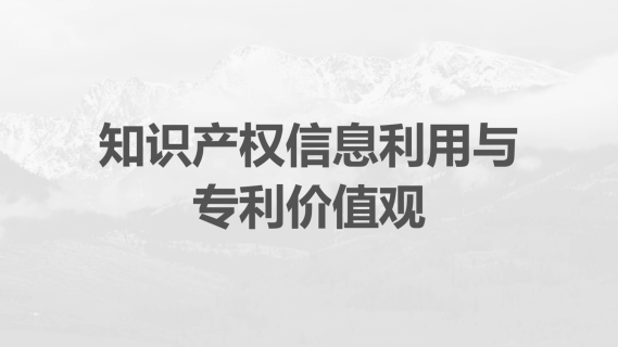 知识产权信息利用与专利价值实现