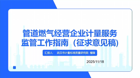 管道燃气经营企业计量服务监管工作指南