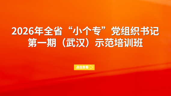 2026年全省“小个专”党组织书记第一期（武汉）示范培训班